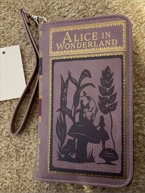 Alice in Wonderland Book Wallet/Wristlet New